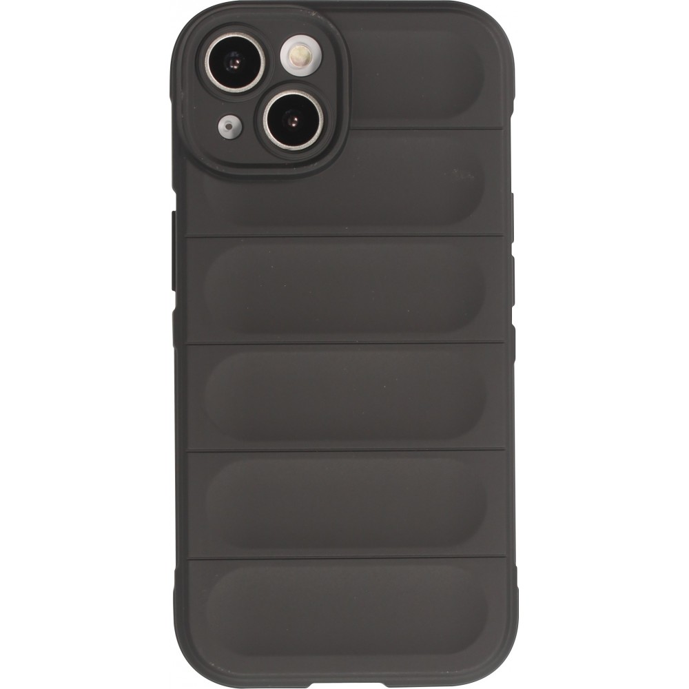 Coque iPhone 14 - Silicone renforcé avec double couche de protection - Noir