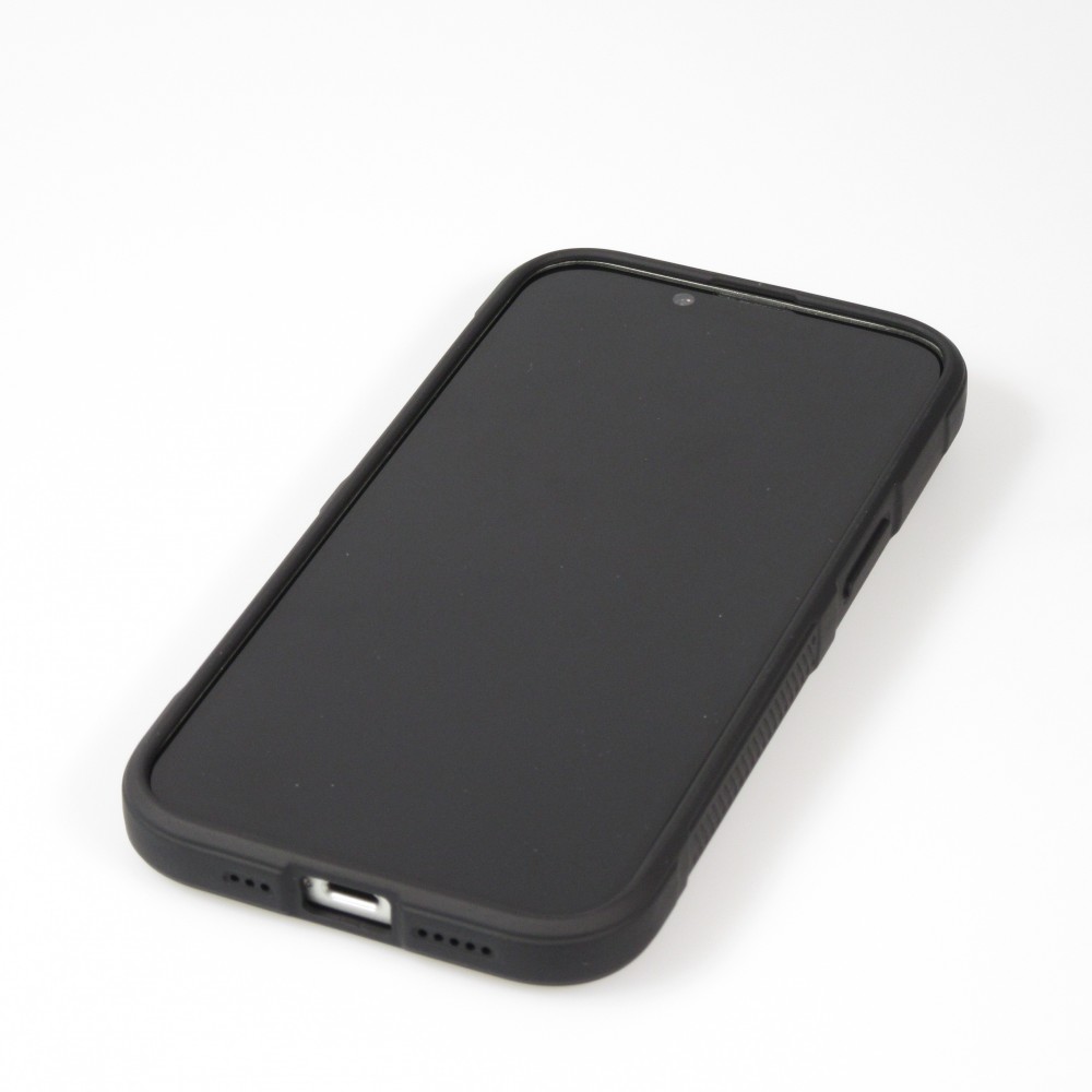 Coque iPhone 14 - Silicone renforcé avec double couche de protection - Noir