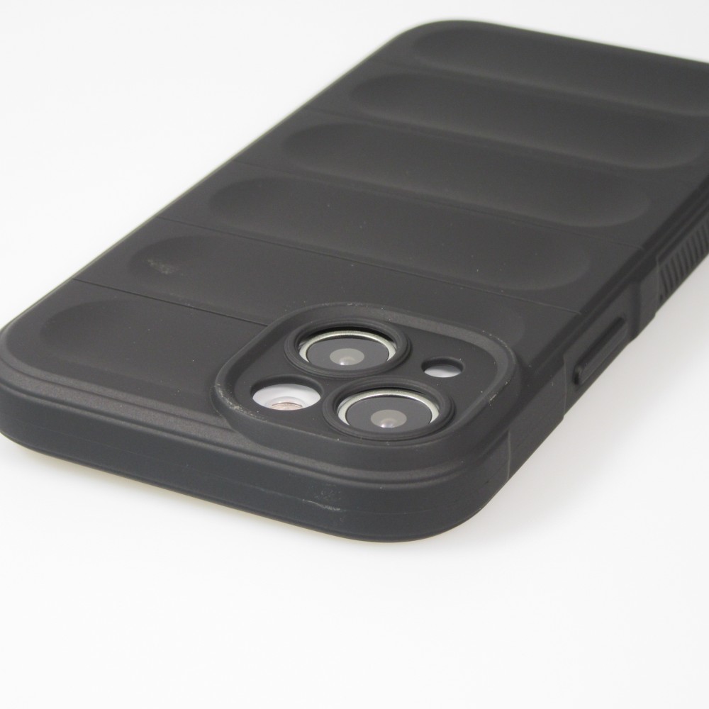 Coque iPhone 14 - Silicone renforcé avec double couche de protection - Noir