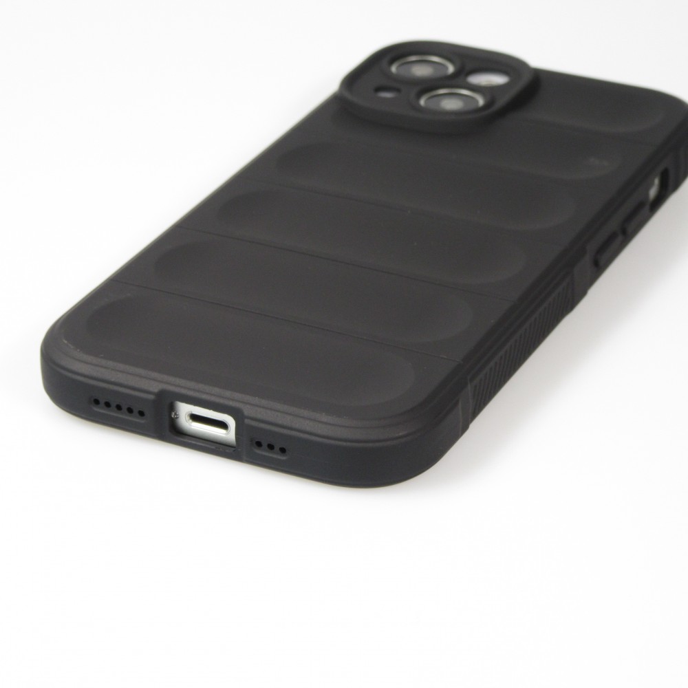 Coque iPhone 14 - Silicone renforcé avec double couche de protection - Noir