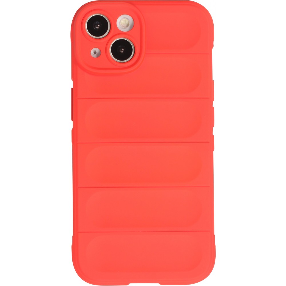 iPhone 14 Plus Case Hülle - Robustes Silikon mit Doppelter Schutzschicht - Rot