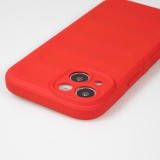 iPhone 14 Plus Case Hülle - Robustes Silikon mit Doppelter Schutzschicht - Rot