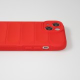 iPhone 14 Plus Case Hülle - Robustes Silikon mit Doppelter Schutzschicht - Rot