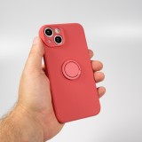 Coque iPhone 14 - Soft Touch avec anneau - Grenade