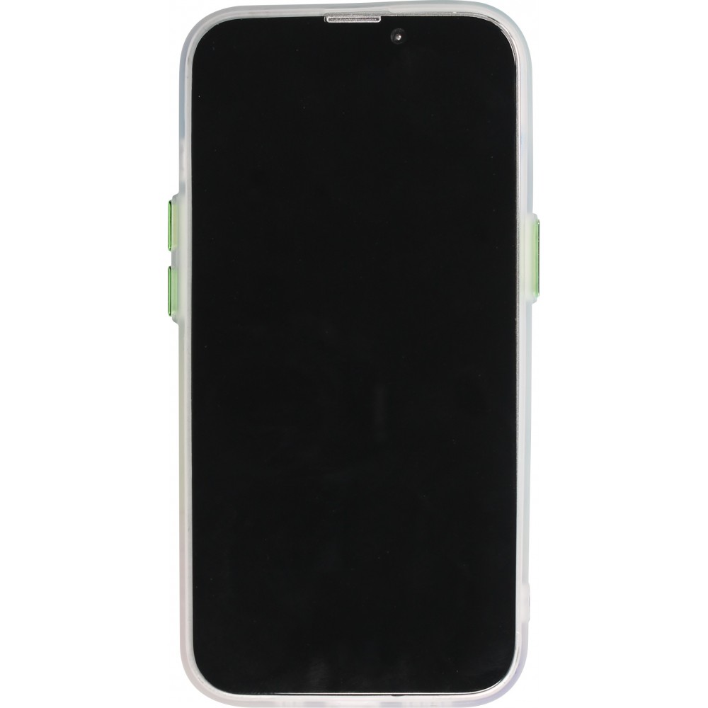 iPhone 14 Case Hülle - Watercolor MagSafe semi-transparent - Multicolor