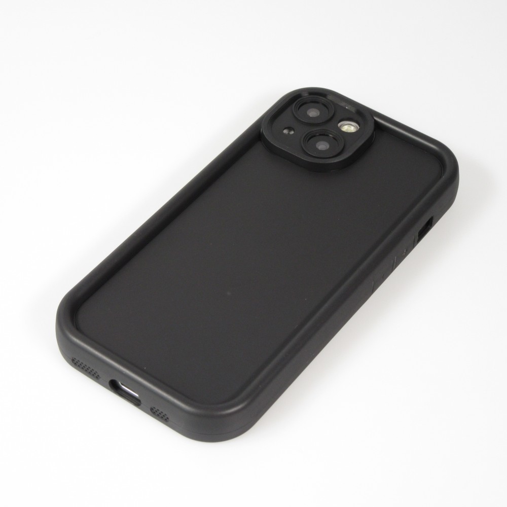 Coque iPhone 15 - gel silicone super flexible avec absorbeur de 360 degrés - Noir