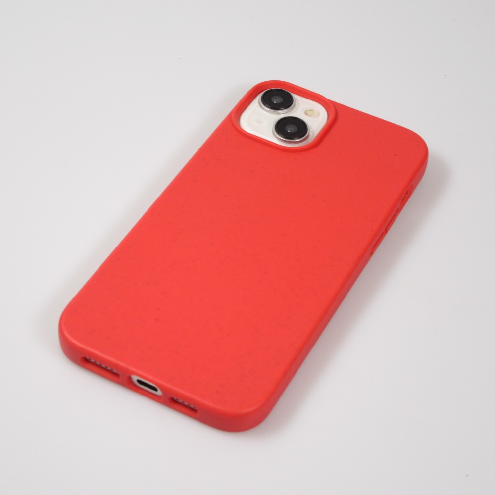 Coque iPhone 15 - Bio Eco-Friendly biodégradable écologique nature - Rouge