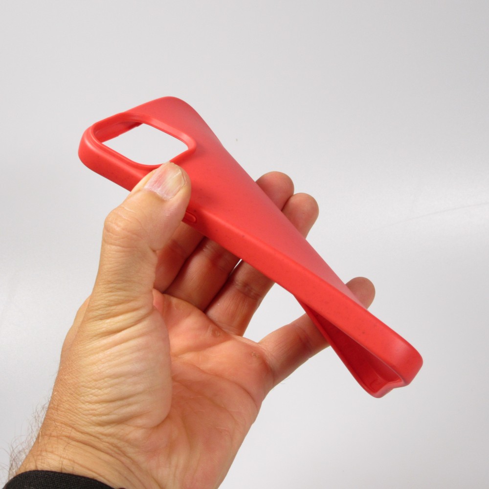 Coque iPhone 15 - Bio Eco-Friendly biodégradable écologique nature - Rouge