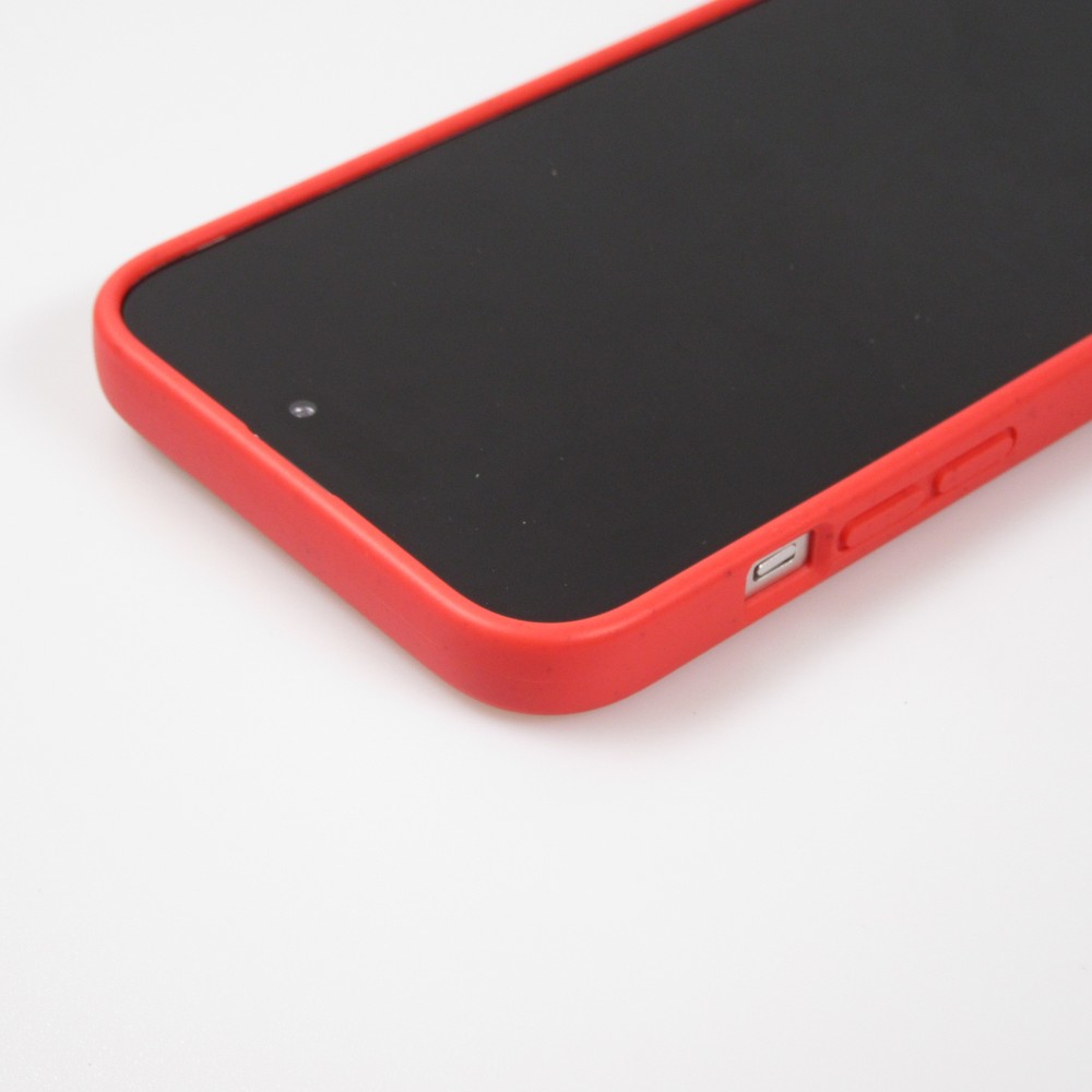 Coque iPhone 15 - Bio Eco-Friendly biodégradable écologique nature - Rouge