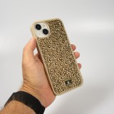 iPhone 15 Case Hülle - Glitzer Diamant The Bling World - Gold