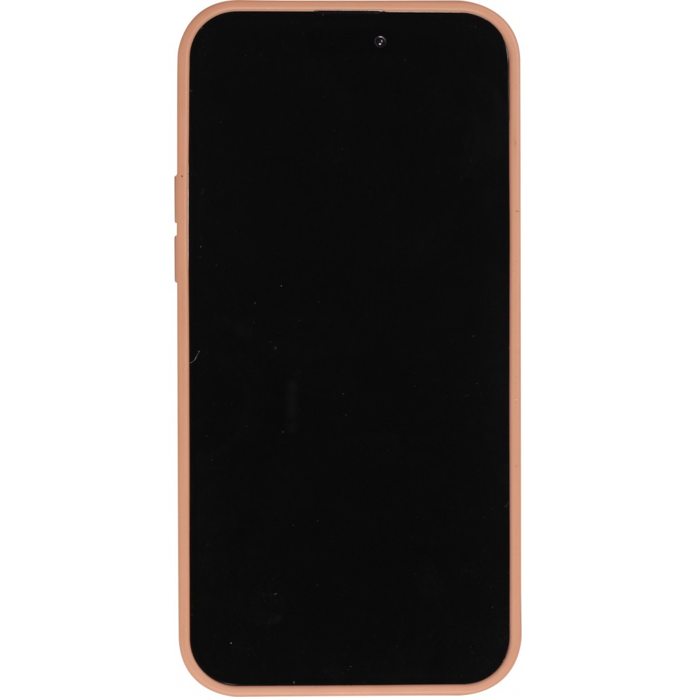 Coque iPhone 15 - Diamant strass The Bling World - Or rose