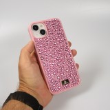 iPhone 15 Case Hülle - Glitzer Diamant The Bling World - Rosa