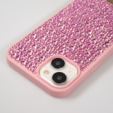 iPhone 15 Case Hülle - Glitzer Diamant The Bling World - Rosa