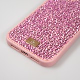 iPhone 15 Case Hülle - Glitzer Diamant The Bling World - Rosa