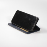 Hülle iPhone 15 - Flip Geometrisch blau