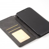 Hülle iPhone 15 - Flip Geometrisch - Schwarz/grau
