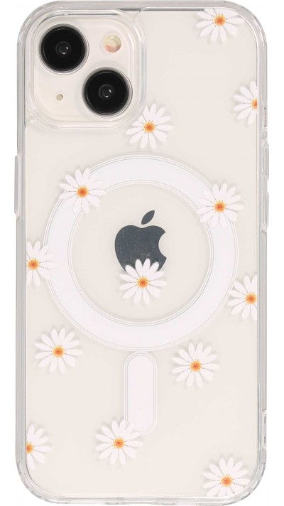 Coque iPhone 15 - Gel silicone MagSafe - Spring Vibes Flowers Nr. - 1