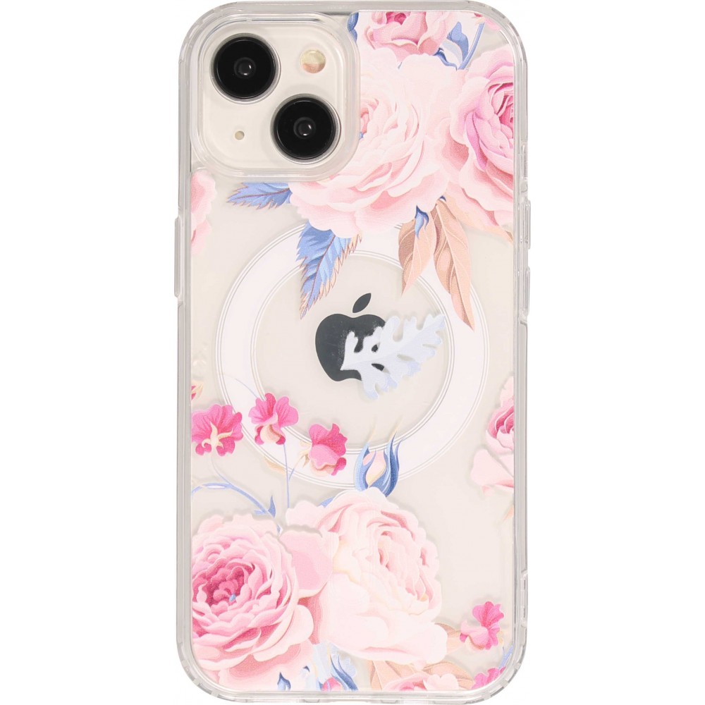 iPhone 15 Case Hülle - Gel Silikon MagSafe - Spring Vibes Flowers Nr. - 8