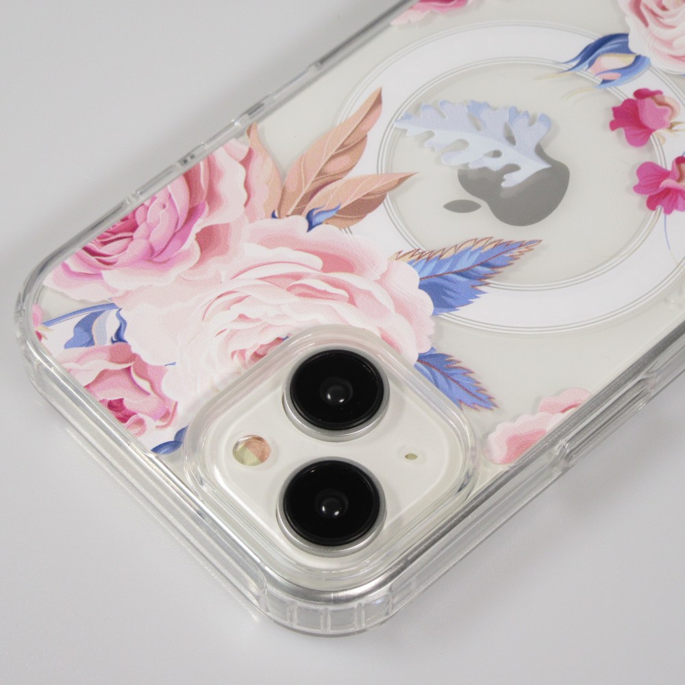 iPhone 15 Case Hülle - Gel Silikon MagSafe - Spring Vibes Flowers Nr. - 8