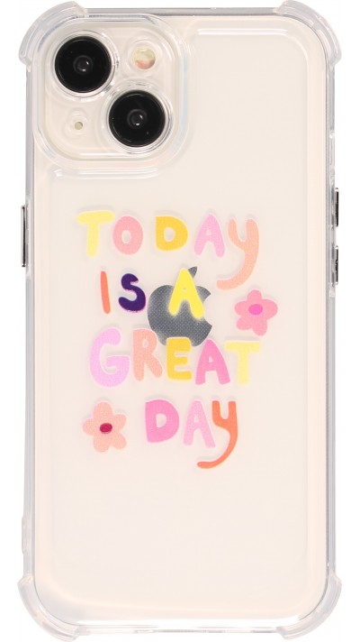 Coque iPhone 15 - Gel silicone transparent bumper Great Day