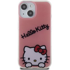 iPhone 15 Case Hülle - Hello Kitty Daydreamer Lackgel - Rosa