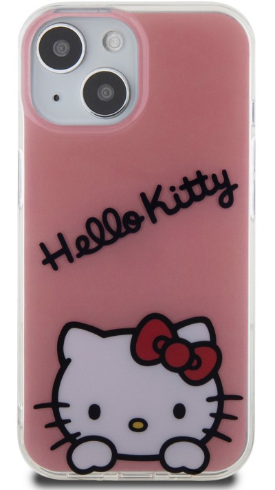 iPhone 15 Case Hülle - Hello Kitty Daydreamer Lackgel - Rosa