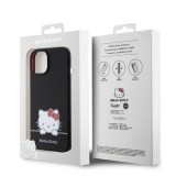 Coque iPhone 15 - Hello Kitty Daydreamer silicone soft touch - Noir
