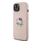 iPhone 15 Case Hülle - Hello Kitty Träumer aus Kunstleder mit MagSafe - Hellrosa