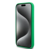 Coque iPhone 15 - Lacoste silicone soft touch Magsafe - Vert