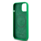 iPhone 15 Case Hülle - Lacoste Silikon Soft Touch Magsafe - Grün