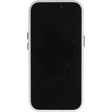 Coque iPhone 15 - MWK Cyber Grid silicone avec MagSafe - Blanc
