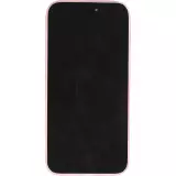Coque iPhone 15 - Plastique ultra fin semi-transparent mat - Rose