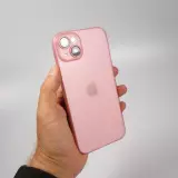 Coque iPhone 15 - Plastique ultra fin semi-transparent mat - Rose