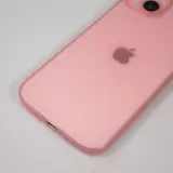 Coque iPhone 15 - Plastique ultra fin semi-transparent mat - Rose