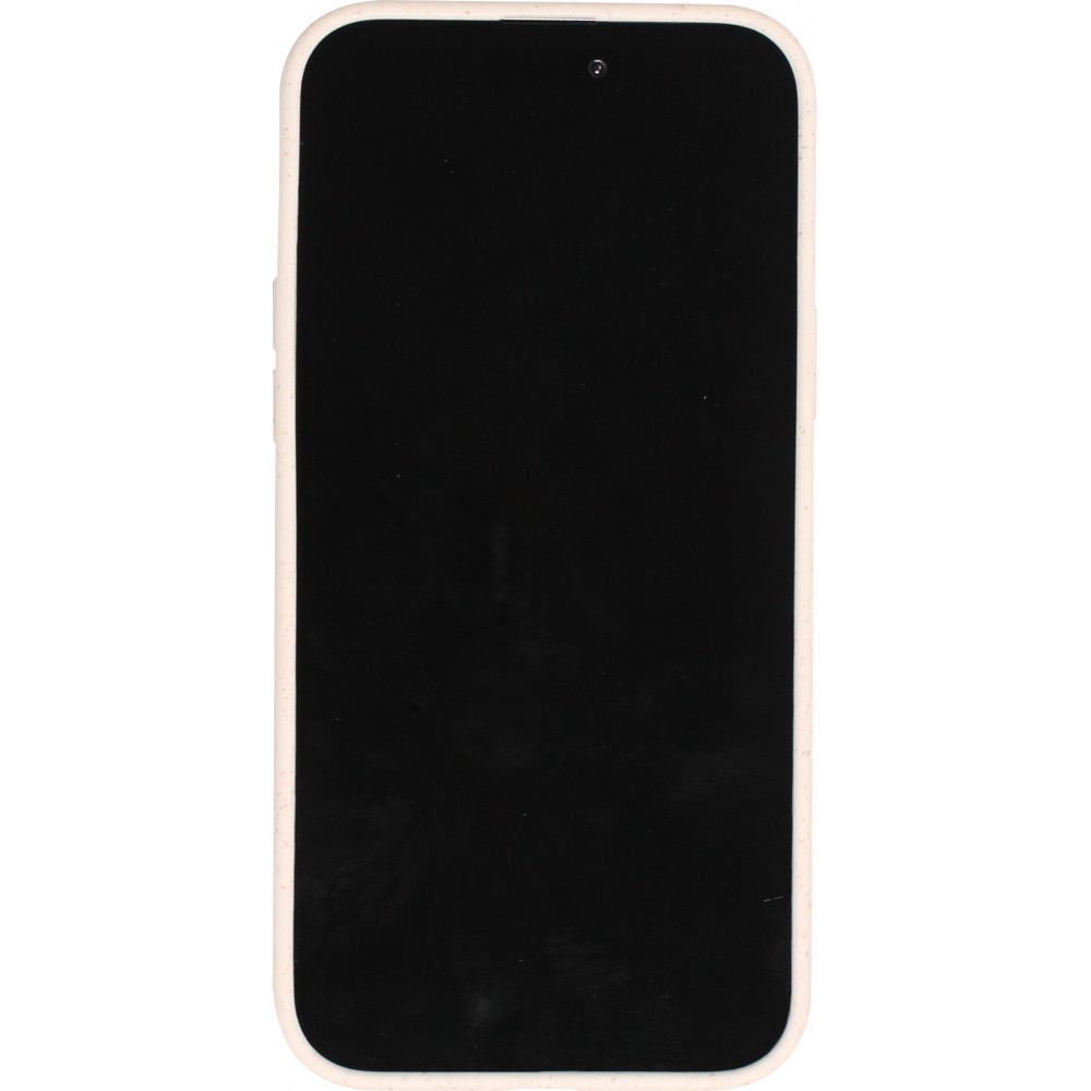 Coque iPhone 15 Plus - Bio Eco-Friendly biodégradable écologique nature - Blanc