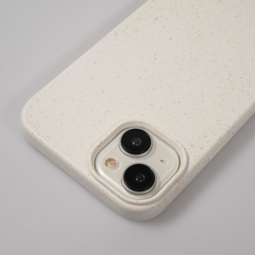 Coque iPhone 15 Plus - Bio Eco-Friendly biodégradable écologique nature - Blanc