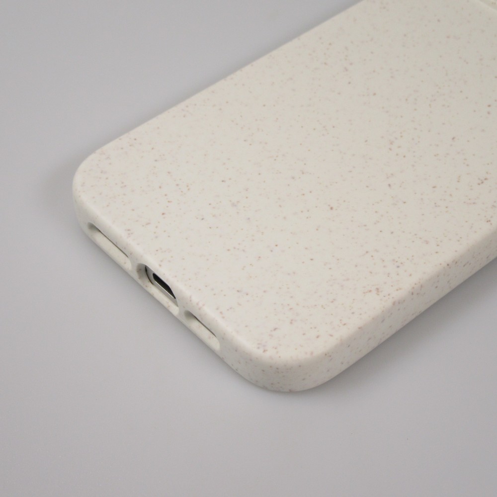 Coque iPhone 15 Plus - Bio Eco-Friendly biodégradable écologique nature - Blanc
