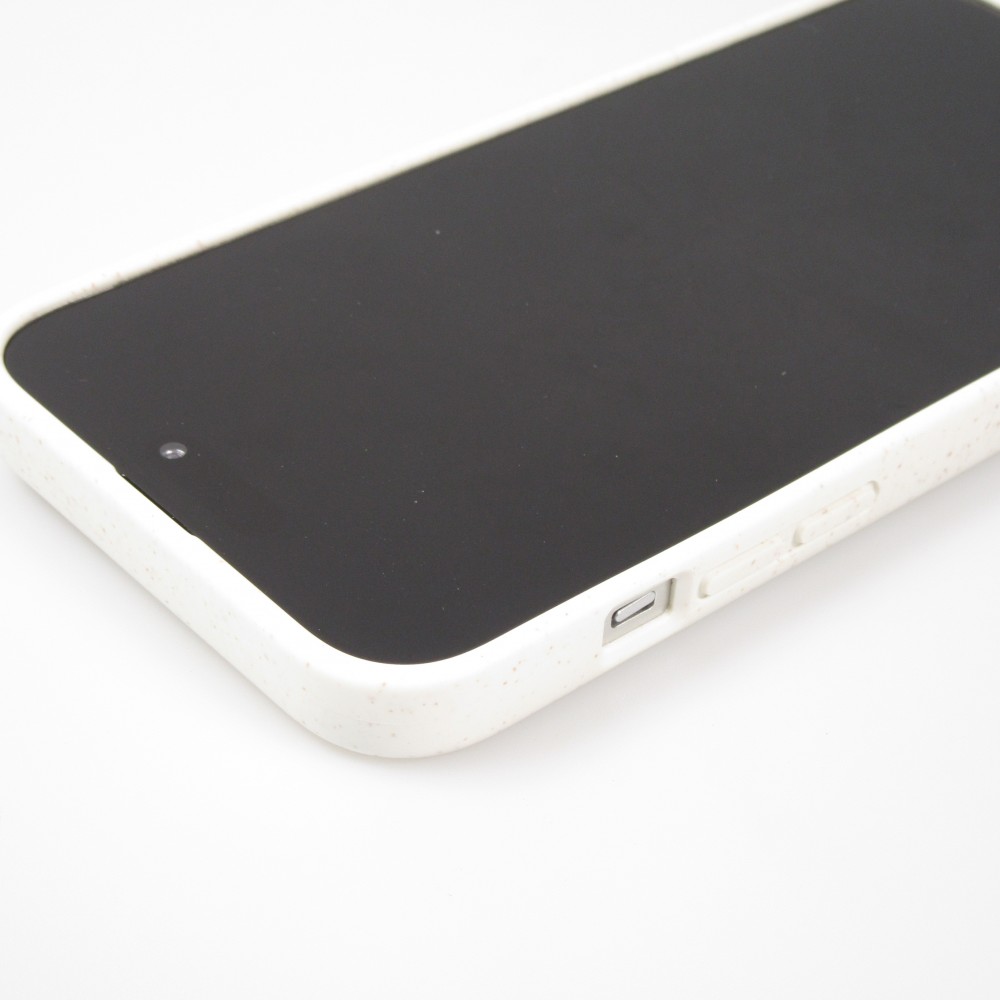 Coque iPhone 15 Plus - Bio Eco-Friendly biodégradable écologique nature - Blanc