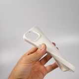 Coque iPhone 15 Plus - Bio Eco-Friendly biodégradable écologique nature - Blanc