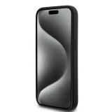 Coque iPhone 15 - Lacoste silicone soft touch Magsafe - Noir