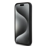 Coque iPhone 15 Plus - Lacoste silicone soft touch Magsafe - Noir