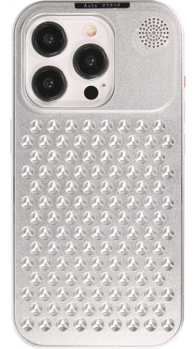 Coque iPhone 15 Pro - Aluminium Look Mac Pro avec aromathérapie et dissipation thermique - Space Grey
