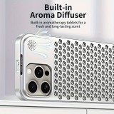 iPhone 15 Pro Case Hülle - Aluminium im Mac Pro Look mit Aromatherapie und Wärmeableitung - Space Grey