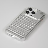 iPhone 15 Pro Case Hülle - Aluminium im Mac Pro Look mit Aromatherapie und Wärmeableitung - Space Grey