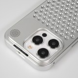 iPhone 15 Pro Case Hülle - Aluminium im Mac Pro Look mit Aromatherapie und Wärmeableitung - Space Grey