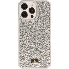 iPhone 15 Pro Max Case Hülle - Glitzer Diamant The Bling World - Silber