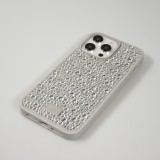 iPhone 15 Pro Max Case Hülle - Glitzer Diamant The Bling World - Silber