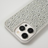 iPhone 15 Pro Max Case Hülle - Glitzer Diamant The Bling World - Silber