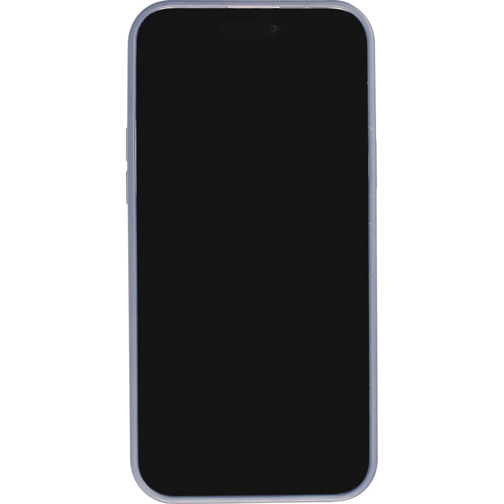 Coque iPhone 15 Pro - Diamant strass The Bling World - Bleu foncé