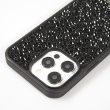 Coque iPhone 15 Pro Max - Diamant strass The Bling World - Noir